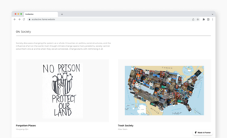 screenshot of ecollective's society category